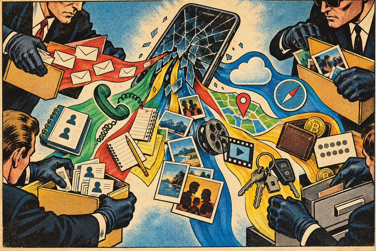 A compromised phone leaks messages, calls, contacts, notes, photos, cloud data, passwords, Wi-Fi, geolocation and digital wallets.